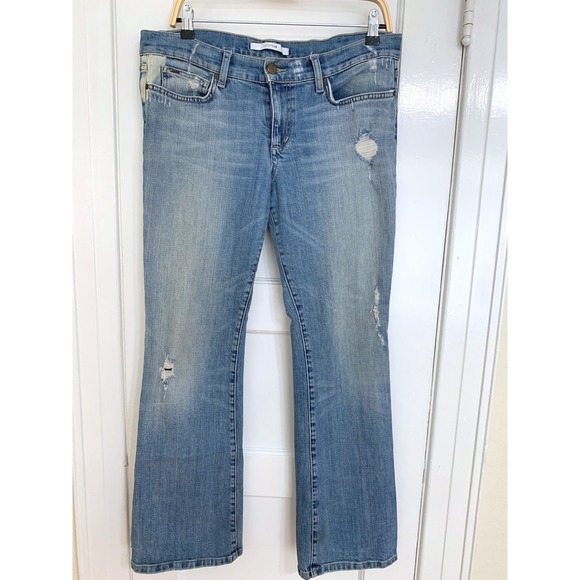 Joe's Jeans Denim - Joes Jeans Provocateur Womens 31 Rya Bootcut Distressed Blue Jeans Inseam 30"